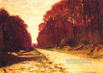  Forest Oil Painting - Road in a Forest Claude Monet